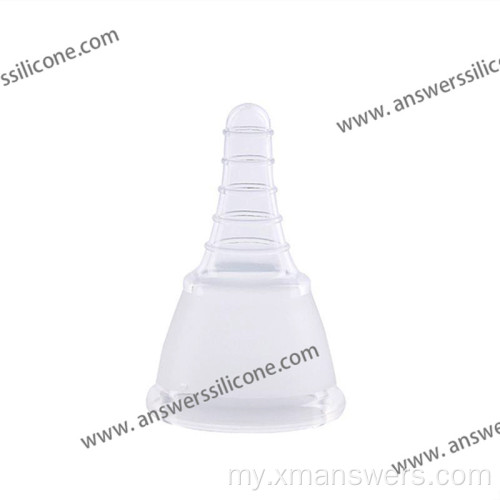 MedicalGrade Silicone Ecofriendly Lady Menstrual Cup အရွယ်အစား